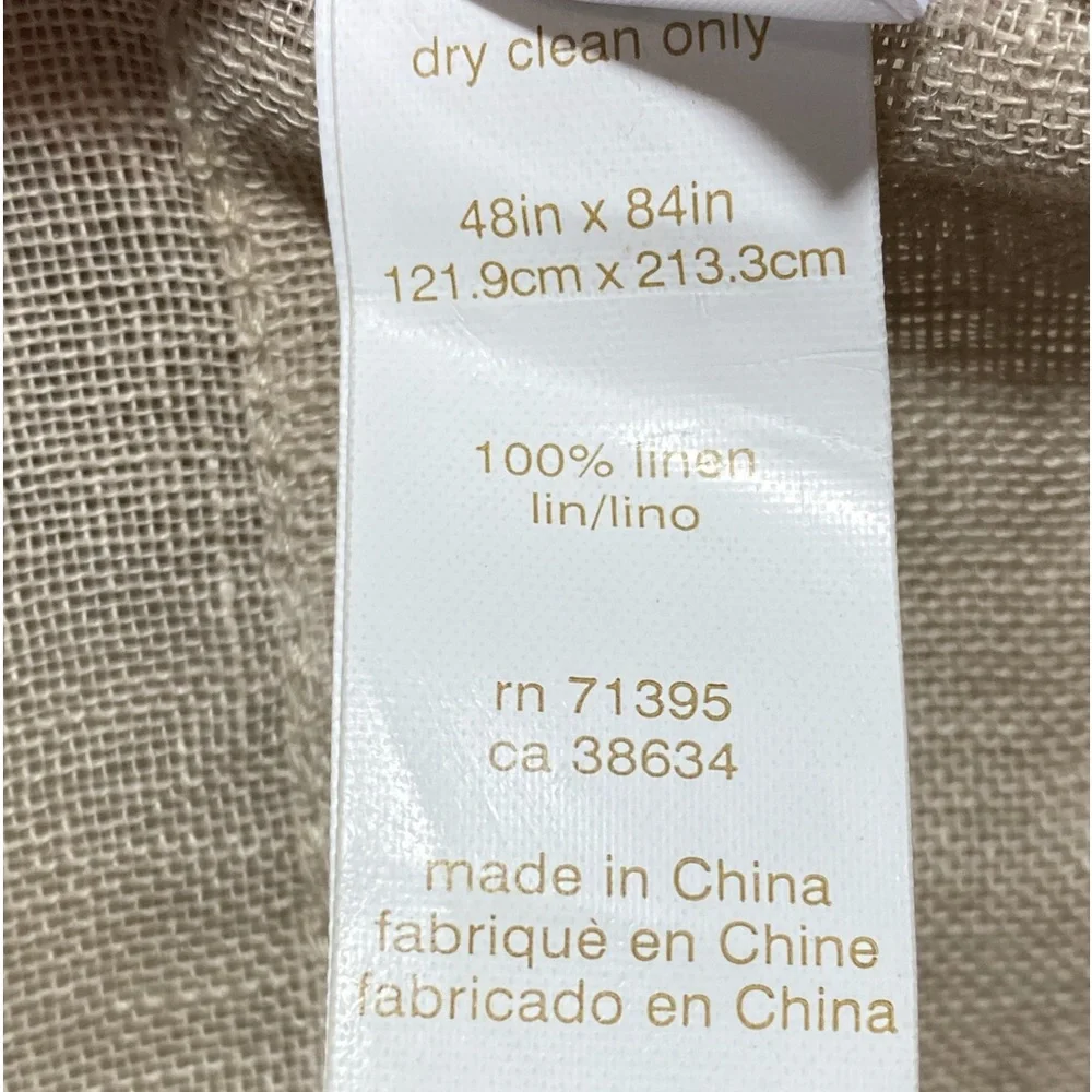 West Elm Sheer European Flax Linen Curtains - Set‎ of 2